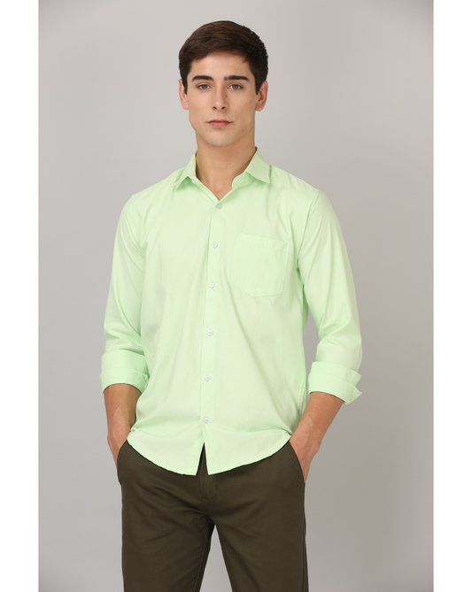 CLASSIC FORMAL GRAPE LIGHT GREEN SHIRT