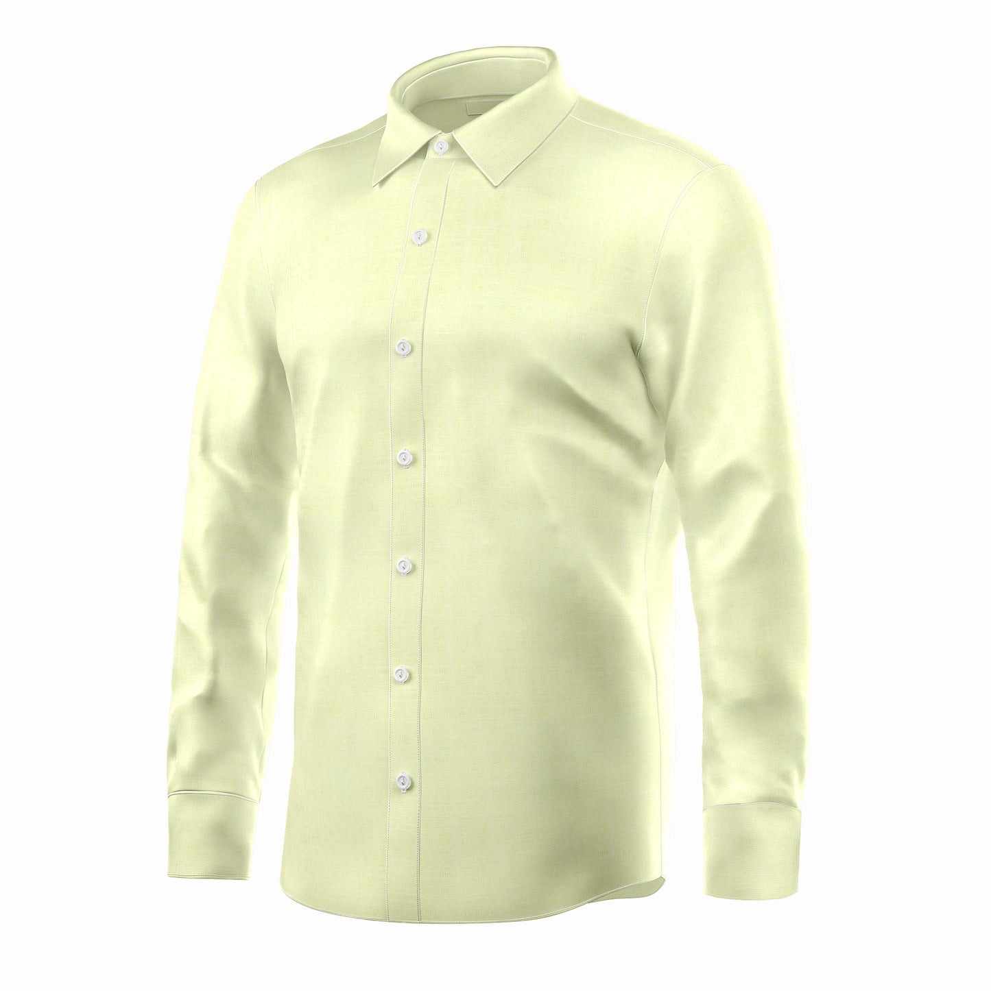 PISTA GREEN LINEN COTTON FORMAL SHIRT