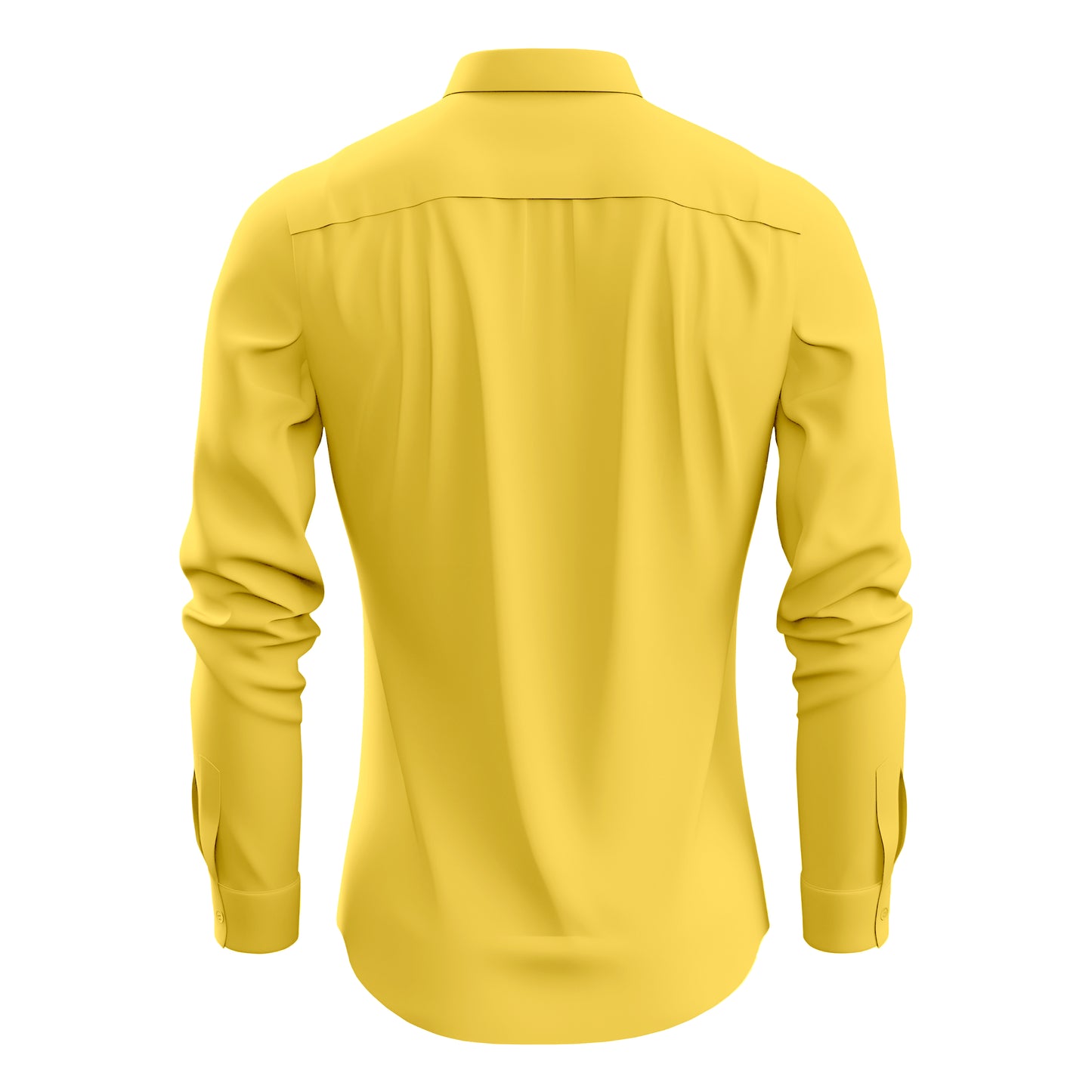 BRILLIANCE YELLOW COTTON FORMAL SHIRT – Evitrak