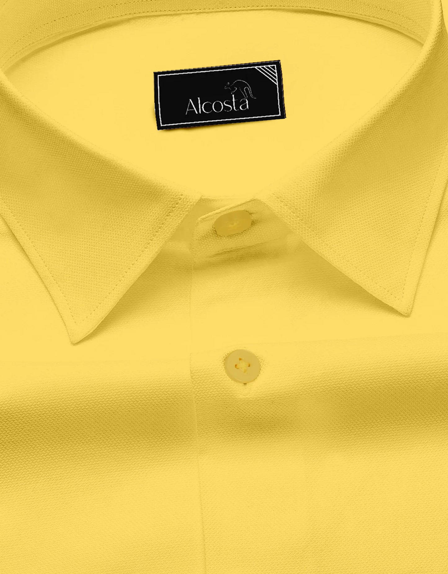 BRILLIANCE YELLOW COTTON FORMAL SHIRT